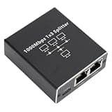 Omquot Gigabit Ethernet Splitter, Efficient Data Transmission for Cat 6 7 8 Cable, Ideal for Office and Home, Industrial Aluminum Alloy