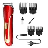 Multifunctional Carbon Steel Blade Rechargeable Hair Clipper, Cordless Electric Shaver, Beard Nose Trimmer