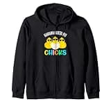 Hang with the girls, from chicks, Easter Zip Hoodie