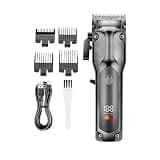 DAXXIN Hair Clippers, Professional Men's Hair Clipper Hairdresser Adjustable Hair Trimmer Hair Trimmer LCD Beard Trimming Kit