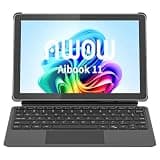 AWOW Tablet with Keyboard, 10.1 Inch Tablet PC, Intel N95, 12GB RAM 256GB SSD, WiFi 6, Bluetooth 5.0, PD 36W Fast Charging, Micro HDMI, Type-C, 8MP+5MP Camera