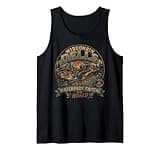 Wisconsin Dells Waterpark Capital - Vintage Retro Logo Tank Top