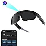 Zigtik AI Smart Glasses with 32MP Camera, Video Recording Glasses with Voice Control, Built-in Microphone, AI Voice Assistant, UV Protection, for Cycling & Hiking