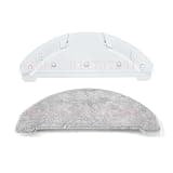 FBUGZENQN Mop Board Haul Rack Shell + Mop Cloth ,Compatible for HONITURE Q6 Pro Robot Vacuum Cleaner Parts Cleaning Mop Frame Board Replacement Kit(White Package)