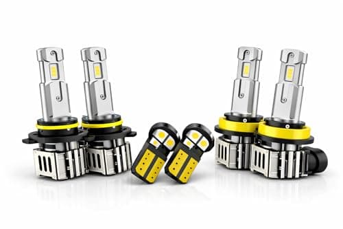 H11 LED Fog Light Bulbs Compatible with Nissan Teana 2007–2025, Cool White Driving Lights Replacement, Plug and Play, IP68 Waterproof, Long Lifespan, Pack of 6