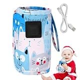 USB Bottle Warmer Bag | 3-speed Temperature Adjustable USB Milk Heat Keeper | Nursing Bottle Warmer Pouch for Driving Camping, Travel Care