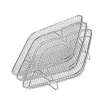 Air Fryer Rack Accessories, Square Stackable Baking Basket Multi-Layer Dehydrator Rack Air Fryer Parts