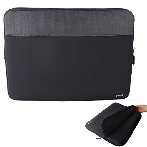 Conze 15.6 inch Tablet Sleeve Water-Resistant Protective Case Pouch Cover/Briefcase Carrying Bag Compatible with Lenovo ThinkPad E560 / E570 / Edge E550 / L560 / P50 / P50S in Black