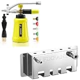 FIXFANS Foam Cannon Dual Connector Accessory for Pressure Washer, Pressure Washer Foam Cannon Holder