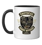 Hobby Division 3D Printing Ham Radio Gardening Graphic Ceramic Mug, Black/White