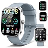 Smart Watch(Answer/Make Call), 1.91"HD Smartwatch for Men Women with Heart Rate/Sleep Monitor/Pedometer/Calories, 113+ Sports Fitness Watch Tracker, IP68 Waterproof Step Counter for Android iOS-Gray