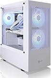 AVGPC Max Gaming PC - AMD RYZEN 5 5600X 6-Core, RTX 5060 8G VRAM, 16GB RAM, 1TB M.2 NVMe SSD, AIO Heat-Pipes Cooler Windows 11 White