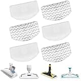 6 Pack 1940 1806 2685A Steam Mop Pads For Bissell Powerfresh Steam Mop Deluxe Pet Lift-Off Plus Slim Scrubbing Steam Mop Replacement Pad. 1940A 2814 1544A 2075A Power Fresh Steamer Pad Refill Washable