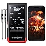 ThermoMaven Smart Bluetooth Wireless Meat Thermometer: Standalone Base, WiFi Unlimited Range, 6 Sensors with NIST Certified Accuracy, 2 Probes for Kitchen, BBQ, Grill, Oven, Smoker, Rotisserie