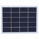 3W 5V Polycrystalline Silicon Solar Panel, Portable Solar Panel Charger for Outdoor Camping Fishing, High - Efficiency DC Output Battery Charger with 5521 Connector, Lightw