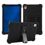 Kebiory Case for Walmart onn 7 Core 2026 Tab Friendly Soft Silicone Adjustable Stand Protective Cover Compatible with for Walmart onn 7 Core 2026 Model 36020962 (Black)