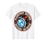 Planetary Defense Officer On Watch Space Retro Emblem T-Shirt