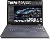 Lenovo ThinkPad P16 Mobile Workstation Laptop (16" UHD+ 4K+, NVIDIA RTX 3500 Ada 12GB, Intel Core i7-14700HX, 64GB DDR5, 2TB SSD), Engineer, Designer, Architect, Fingerprint, IR Webcam, Win 11 Pro