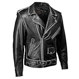 Milwaukee Leather Men's Live to Ride Classic Premium Leather CE Armored Motorcycle Jacket - Side Lace - LKM1706-2X-Large