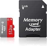 Micro Card 512GB TF Card High Speed Class 10,for Smartphone Digital Action Camera Tablet and Drone,with Adapter