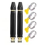 2 PCS High-Pressure Car Wash Water Gun with Booster Nozzle – Adjustable Spray for Watering Plants, Garden Hose Connector with Leak-Proof Clamps for Patio and Outdoor Cleaning
