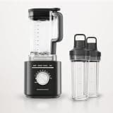 KitchenAid Pure Power Blender with 2 Personal Blending Jars, 1700 Watt Peak Power*, KSB2078, Black Matte