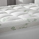 Cooling Mattress Topper - Queen Size | Plush Pad Mattress Topper for Back Pain Relief, 8-21" Deep Pocket | Viscose Made from Bamboo Pillow Top | Bedroom Essentials