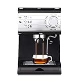 TRABVVIJSC Coffee Maker Semi - automatic coffee machine high pressure pump steam pull flower