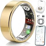Smart Ring Health & Fitness Tracker for Men & Women – Sleep, Heart Rate & SpO₂ Monitoring, Stress & Activity Tracking, Women’s Health Support, 180+ Sports Modes, IP68 Waterproof, No Subscription Fee