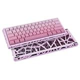 Pink Magnetic-Suction Gaming Keyboard, 60% HE Layout, 8kHz Real-time Polling Rate, 0.125 millisecond Latency, Dynamic Fast Trigger, 0.000 inch Adjustable Trigger, six-Sided RGB Lighting