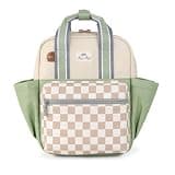 Itzy Ritzy Toddler Backpack - Daycare Bag - Features Adjustable Shoulder Straps, 2 Side Pockets & Spacious Interior with Wipeable Fabric Lining & Name Label, Checkerboard Backpack