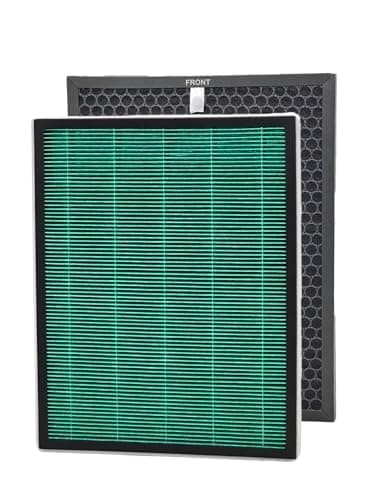 BreatheMax Replacement Filter Set Compatible with RabbitAir BioGS 2.0 Ultra Quiet Model SPA-550A & SPA-625A Air Purifiers
