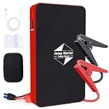 Inorising Car Battery Jump Starter, 1000A Peak Car Jumper Starter Battery Pack for Up to 6.0L Gas & 3.0L Diesel Engines, 12V Portable Jump Box with 3 Modes Flashlight and Jumper Cable