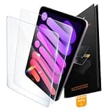 JKSML 2-Pack Screen Protector for ipad Mini A17 Pro 7th 2024 & Mini 6th Gen 2021 8.3", Tempered Glass UltraFit Tray for Easy Installation, Case Friendly, Bubble-Free, Face ID & Apple Pencil Support