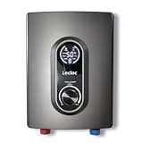 Mini Tankless Instant Hot Water Heater 6kW 240V Hard-wired, LED Digital Display with Control Knob, IPX4, Multiple Safety Features, 1 Point of Use 30-55℃ Thermostatic Under Sink Electric Water Heater