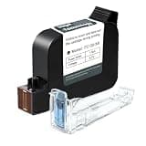 Phezer Original 42ml Black Quick Dry Solvent Ink Cartridge Replacement PS100 for 0.5inch/12.7mm Handheld Inkjet Printers P15 / P16 / P18 (Black)