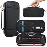 Supmay Carrying Case for Nintendo Switch 2(2025), Protective Hard Shell Portable Travel Carry Case Pouch Holds with 24 Game Cartridges and Mesh Pocket for Switch 2 Accessories, Black