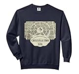 Circleville Ohio Map Vintage 1836 Pickaway County History Comfort Colors Adult Sweatshirt