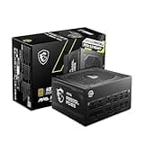 MSI MAG A850GL PCIE5, Fully Modular Compact Gaming 850W Power Supply, 80+ Gold, ATX 3.1 & PCIe 5.1 Ready, Native Dual-Color 12V-2x6 Cable, 10 Year Warranty
