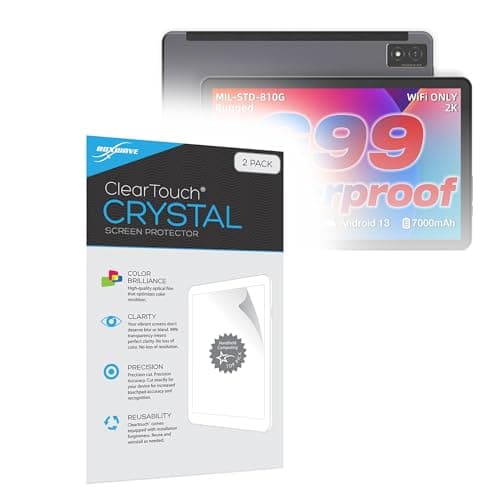 BoxWave Screen Protector Compatible with AGM PAD P1 Rugged Tablet (10.36 in) - ClearTouch Crystal (2-Pack), HD Film Skin - Shields from Scratches