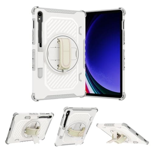 WTRFTJ Case forSamsung Galaxy Tab S10 Lite/S10 FE/S9 FE/Tab S9/S8/S7 5G 10.9"/11 Inch,with 360 Degree Stable Support,Shock and Drop Resistance,Fully Protecting Your Tablet. (Gray)