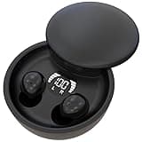 MSHUKCOE Mini Invisible Headphones Bluetooth 5.4 True Wireless Hidden in-Ear Earphones Sport Audio Earbud,Comfortable Mini Earbuds for Sleep Friendly Side Sleeping Earphones, for Work (Black)