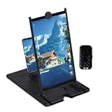 Guyuati Cell Phone Screen Magnifier,Foldable Holder with Wireless Remote Control - 3D HD Phone Magnifying Screen | for Movie TV Game Video Entertainment Viewing