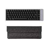 LOFREE Flow2 Low-Profile Mechanical Keyboard with PU Leather Sleeve, CNC Aluminum Body with Gasket Mount,Tri-Mode Wireless,Hot-Swappable & VIA Compatible for Mac/Windows (Silver with Silenc, 68 Keys)