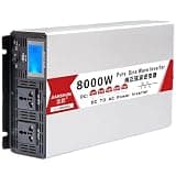 QWEYHNGMO Pure Sine Wave Inverter 4000w/5000w/6000w/8000w Power Dc 12v/24v/48v/60v to 110v 220v Ac USB Port