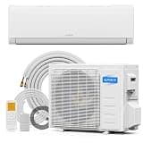 ROVSUN 9000 BTU Mini Split AC/Heating System with Inverter, 19 SEER2 Energy Saving 115V Ductless Split-System Air Conditioner with Pre-Charged Condenser, Heat Pump, Remote Control & Installation Kit