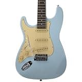 Sawtooth ES Alder Series Electric Guitar, Ice Blue w Vintage Pickguard (Left)