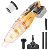 YEARTOP Cordless Vacuum Cleaner Compatible with DeWalt 20V Battery (Tool Only), 12000Pa Handheld Vacuum for Car, Home, Pet Hair, Carpet, Hard Floor, Lightweight Portable Cleaner