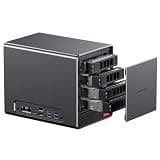 AOOSTAR WTR PRO 4+2 Bay NAS Mini PC, AMD Ryzen 7 5825U 8C/16T Up to 4.5GHz, Barebone No RAM/SSD/OS with Dual 2.5G LAN & M.2 Slots, Mini Computer Ideal for Home Server, Soft Router & NAS Storage