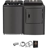 Midea MLTW41A1BGK1 Top Load Washer and Electric Dryer Laundry Pair Bundle 4.1 Cu Ft Washer 7 Cu Ft Dryer with Vent Pow